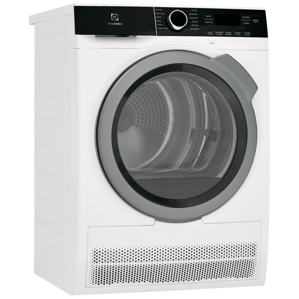 Electrolux ELFE422CAW 4.0 cu. ft. Condensation Dryer with Gentle Dry technology, ENERGY STAR® certified, ventless installation, and multiple fabric care cycles