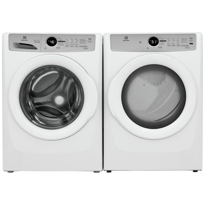 Electrolux ELFE733CAW 8.0 cu. ft. electric dryer with energy-efficient performance, advanced drying technology, and sleek white design for modern laundry room