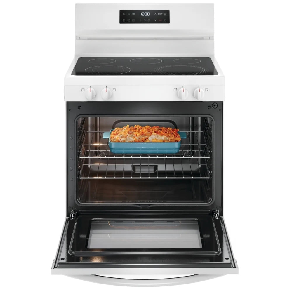 Frigidaire 30 Inch Electric Range with the EvenTemp FCRE306CAW