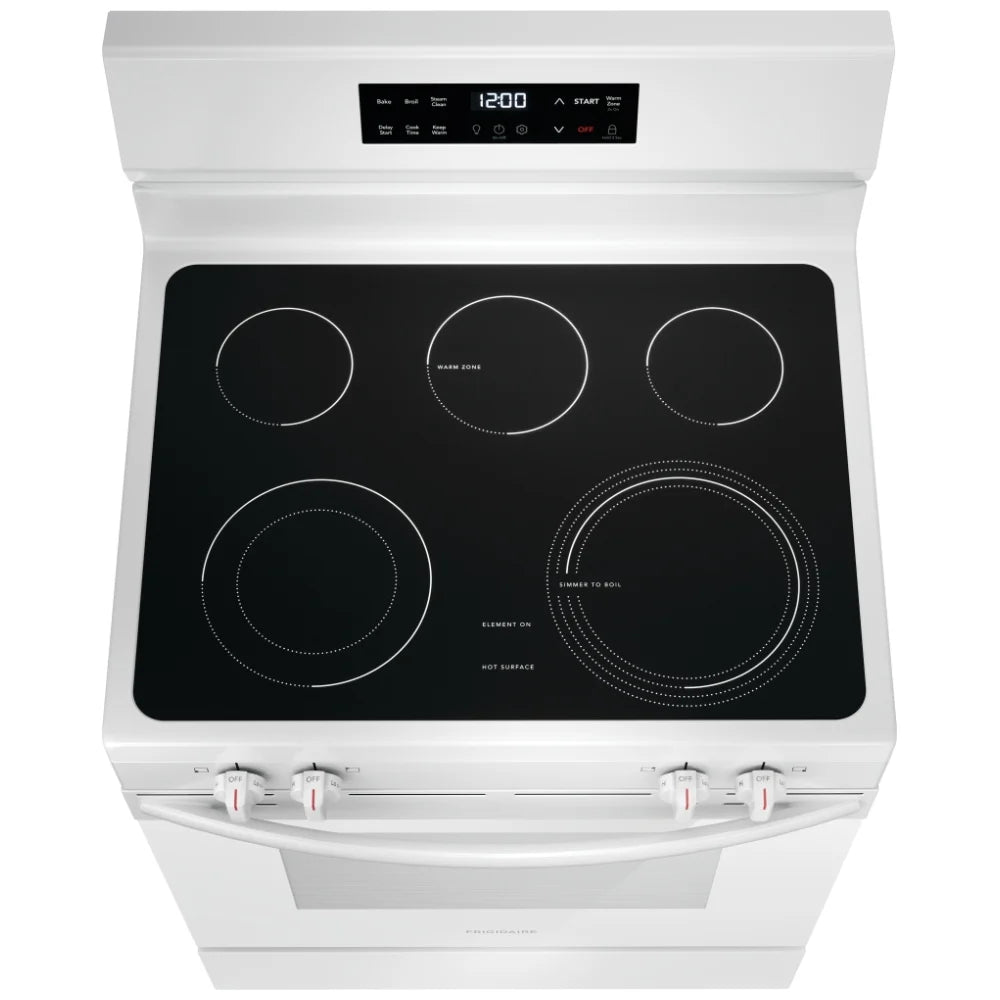 Frigidaire 30 Inch Electric Range with the EvenTemp FCRE306CAW