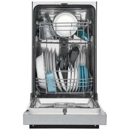 FFBD1831US 18-inch dishwasher with stainless steel tub, heated drying system, 8 place settings, multiple cleaning cycles, and ENERGY STAR certification