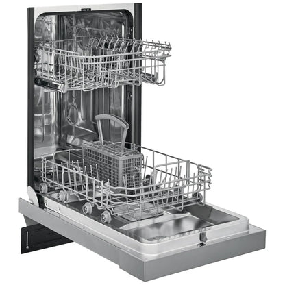 FFBD1831US 18-inch dishwasher with stainless steel tub, heated drying system, 8 place settings, multiple cleaning cycles, and ENERGY STAR certification