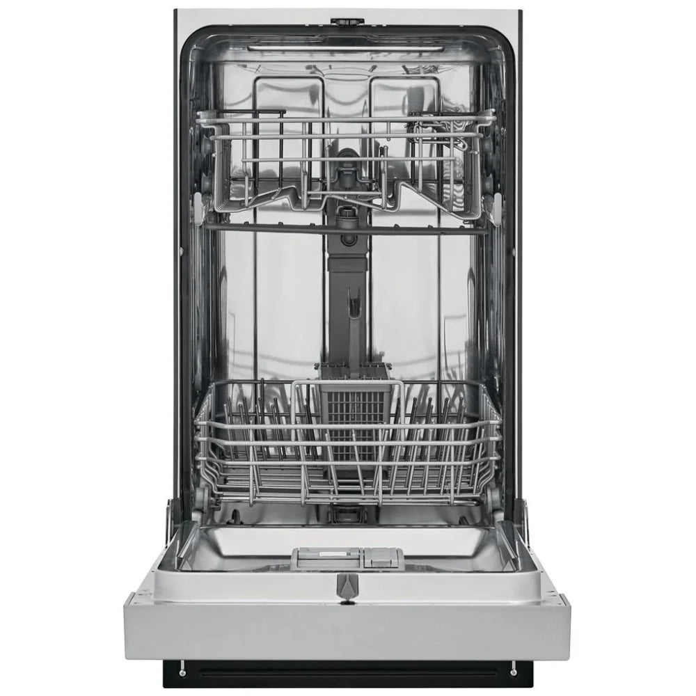 FFBD1831US 18-inch dishwasher with stainless steel tub, heated drying system, 8 place settings, multiple cleaning cycles, and ENERGY STAR certification