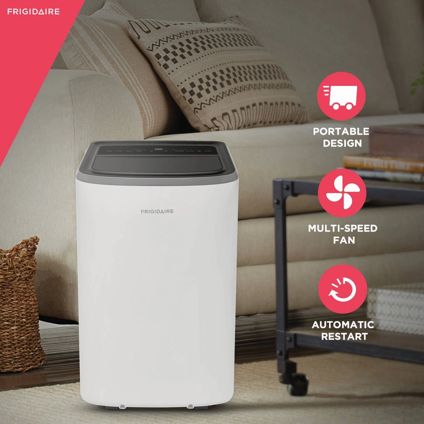 Frigidaire 8,000 BTU Portable Room Air Conditioner with Dehumidifier Mode FHPC082AB1