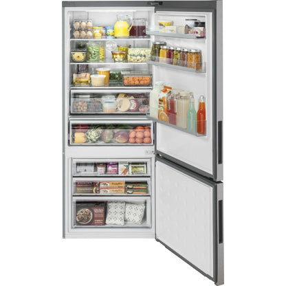 Haier Bottom Mount Freezer Swing Door Refrigerator 15 Cu.ft. Out Of Box HRB15N3BGS