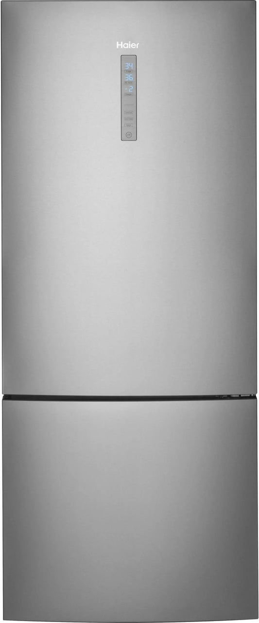Haier Bottom Mount Freezer Swing Door Refrigerator 15 Cu.ft. Out Of Box HRB15N3BGS