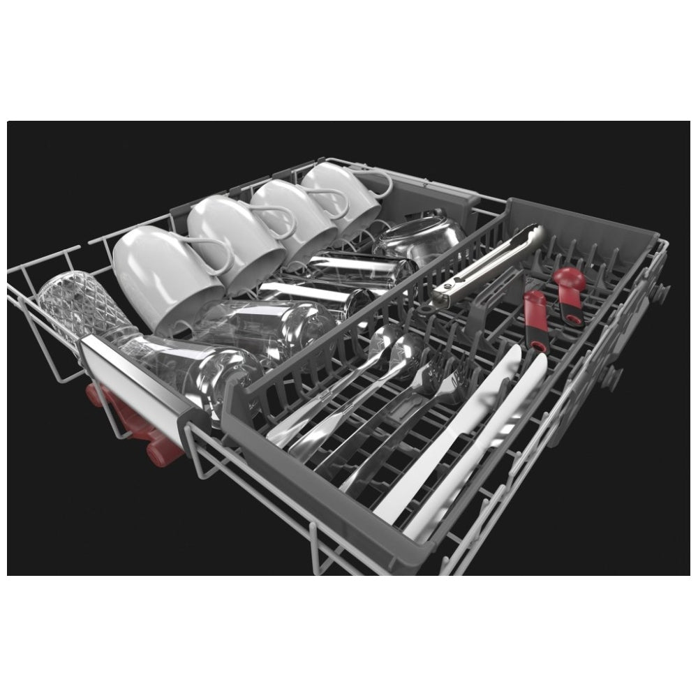 KitchenAid 24 Inch 44 dBA Dishwasher in PrintShield Finish with FreeFlex Third Rack KDTM404KBS