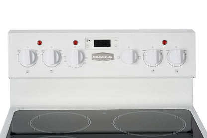 MER245W-1 White Electric Range 24" | Compact & Stylish Cooking Solution