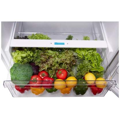 Midea 14 Cu. Ft. Top Mount Refrigerator – Energy Star, Adjustable Shelves (Model MRT14D2BWW)