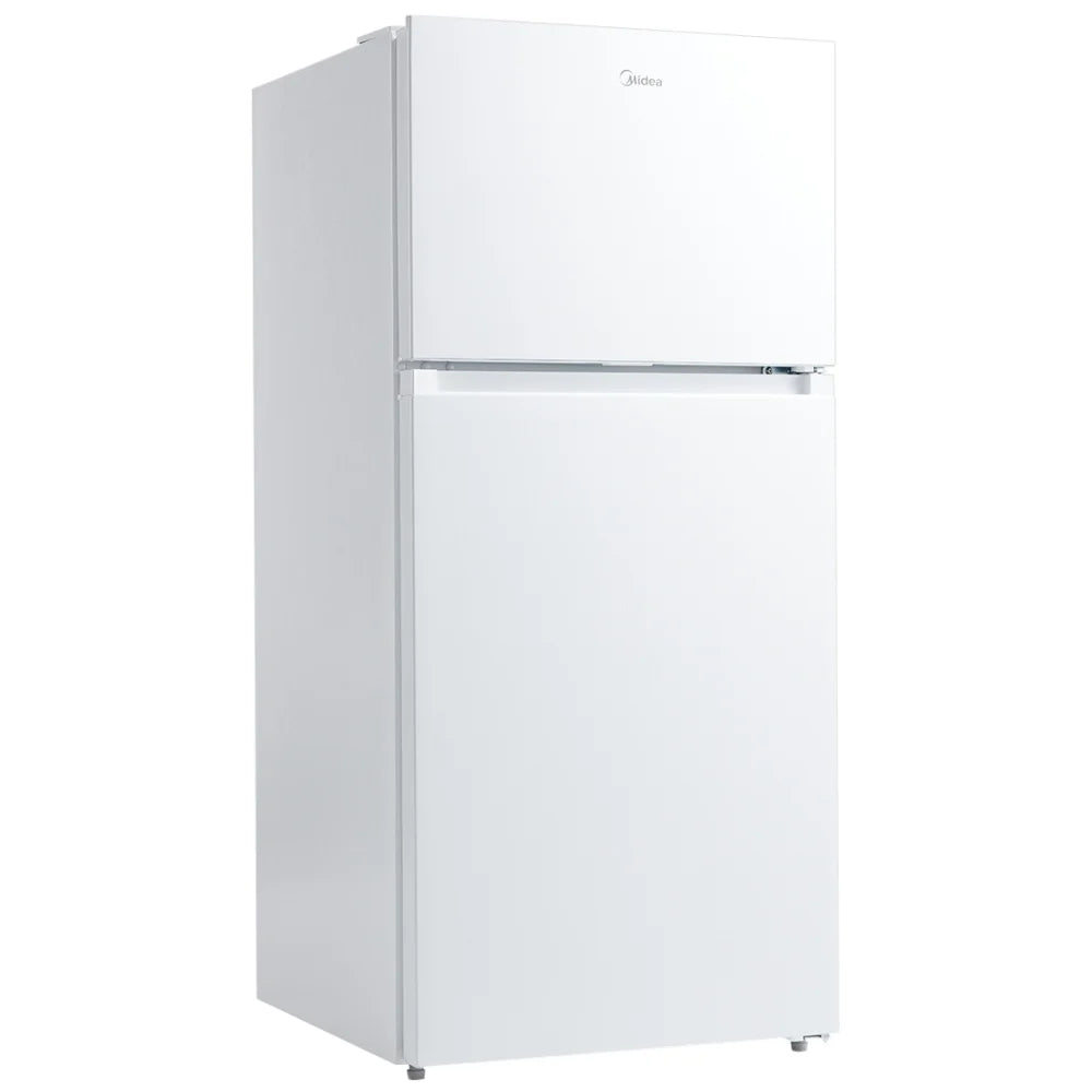 Midea 14 Cu. Ft. Top Mount Refrigerator – Energy Star, Adjustable Shelves (Model MRT14D2BWW)