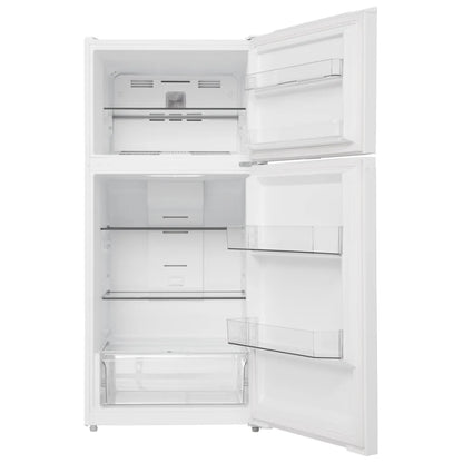 Midea 14 Cu. Ft. Top Mount Refrigerator – Energy Star, Adjustable Shelves (Model MRT14D2BWW)