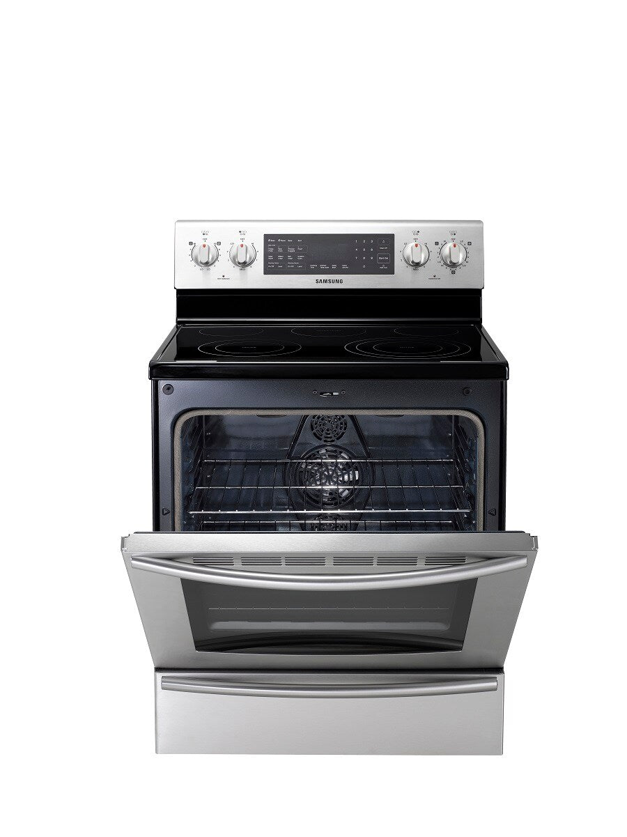 Samsung Freestanding Electric Range in Stainless Steel Previously Owned NE597R0ABSR