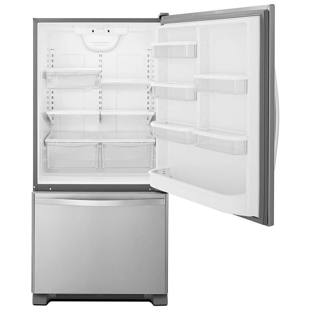 Whirlpool 30 Inch Bottom Freezer Refrigerator 19.0 Cu.ft. WRB329RFBM