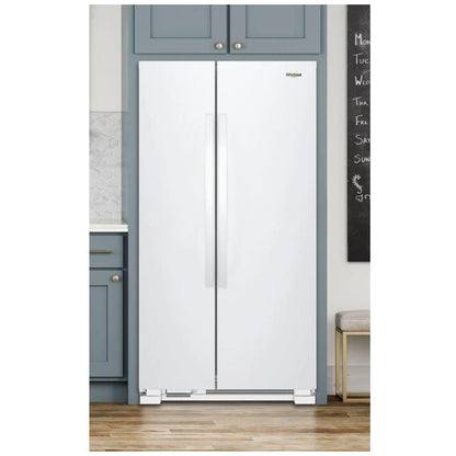 Whirlpool 33 Inch Wide Side-by-side Refrigerator - 22 Cu. Ft. WRS312SNHW