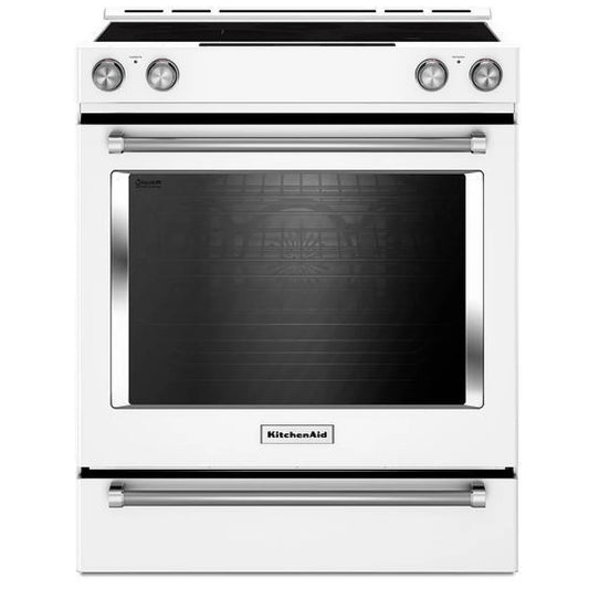 KitchenAid 30 Inch 5-element Electric Convection Slide-in Range With Baking Drawer