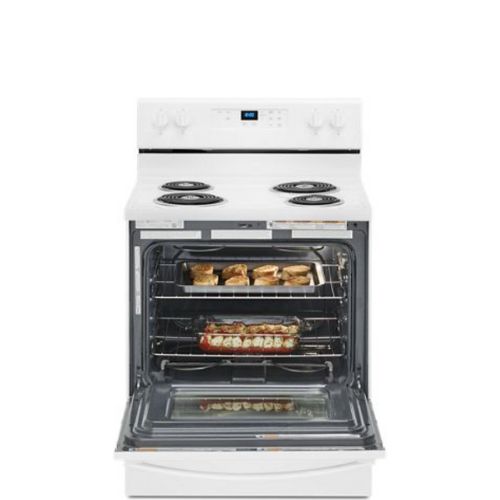 Coil range with store convection oven