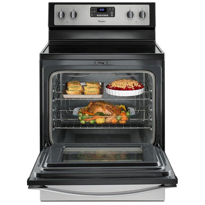 Whirlpool Electric Range 30 inch Self-Cleaning 4 Burners, 5.3 cu.ft. Previously Owned YWFE515S0ES